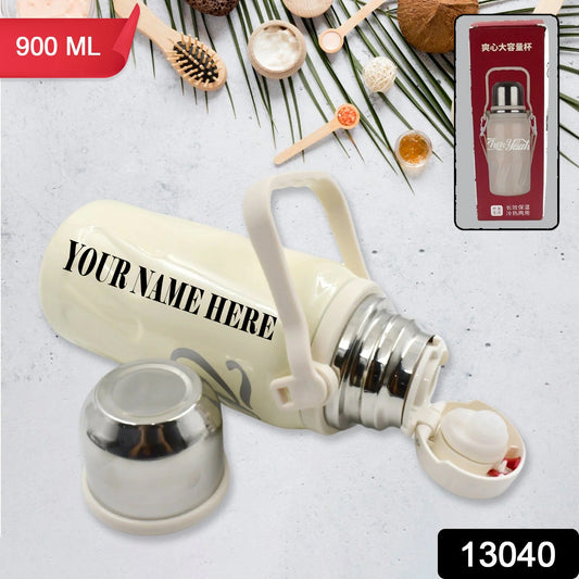 Customize Stainless Steel Water Bottle, Fridge Water Bottle, Stainless Steel Water Bottle Leak Proof, Rust Proof, Cold & Hot Thermos steel Bottle| Leak Proof | Office Bottle | Gym | Home | Kitchen | Hiking | Trekking | Travel Bottle (Approx 600ML)