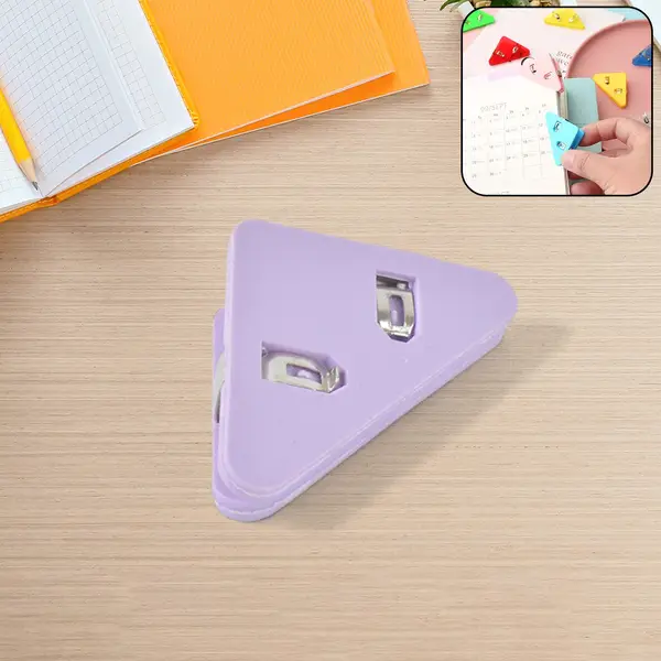 Triangle Paper Clips | Small Corner Clips for Paper, Document Clip (1 pc)