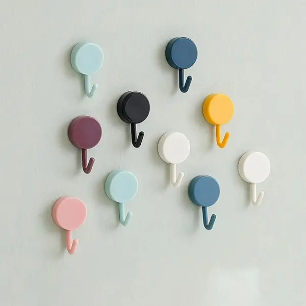 Self-Adhesive Sticky Wall Hooks (10 Pcs)