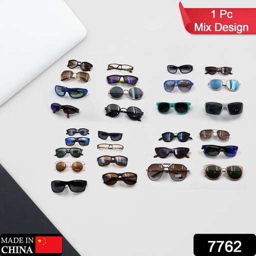 [7762_mix_sunglasses_1pc] Mixed Design Sunglasses for Outdoor UV Protection (1 Pc)