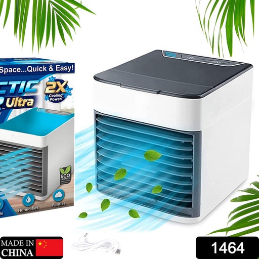 [1464_portable_air_cooler] Mini Portable Air Cooler with LED Light & Water Fill