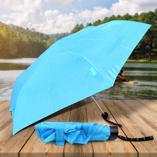 [8571_foldable_umbrella_1pc_no8] 3-Fold Umbrella Summer Sun and Rain Protection Foldable Cute Umbrella || UV Protection Rain Sun Umbrella || Travel Accessories || Umbrella for Children, Girls, and Boys (1 Pc)