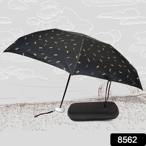 [8563_foldable_umbrella_1pc_no3] 3-Fold Umbrella Summer Sun and Rain Protection Foldable Cute Umbrella || UV Protection Rain Sun Umbrella || Travel Accessories || Umbrella for Children, Girls, and Boys (1 Pc)