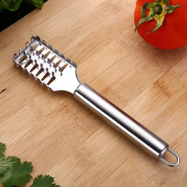 [2262_finger_held_palm_peeler] Hand Palm Peeler with Rubber Grip for Fruits & Vegetables