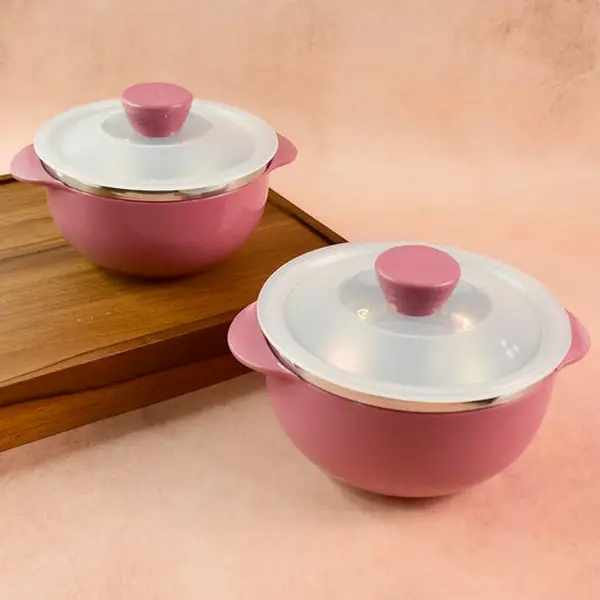 [8231_dream_dinner_18pc_set] Dream 18-Piece Plastic Dinner Set – Unique Flower Design, 6 Plates, 6 Bowls & 6 Spoons, Microwave & Dishwasher Safe