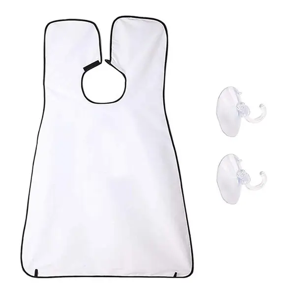 [1417_shaving_beard_apron] Beard Apron Hair Clippings Catcher Grooming Bib