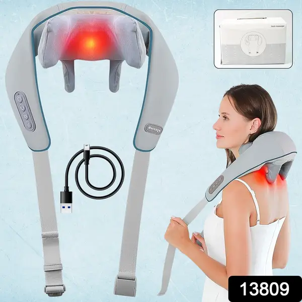 [13809_electric_neck_shoulder_massagers] Neck & Shoulder Massagers with Heat, Electric Rechargeable (1 Pc)