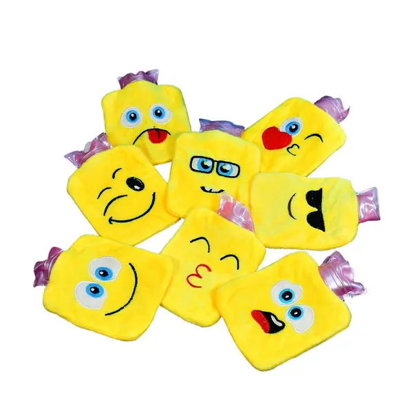 [6535_chb_1pc_mix_emoji_hotbag] Fun Emoji Relief (1 Pc): Mini Hot Water Bag for Aches & Pains