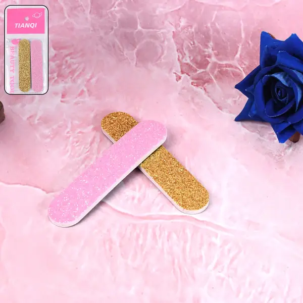 [8499_2pc_nail_polish_file_9cm] Professional Nail Filer Double Sided For Nail Shaper Nail File (9 cm / 2 Pc Set)