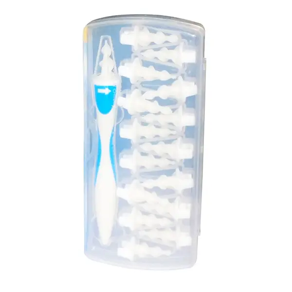 [4656_find_back_earwax] Smart Swab Silicone Easy Earwax Removal with 16 Replacement Disposable Soft Tips / Ear Wax