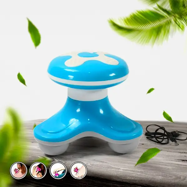 [12719_mini_electric_massager] Triangle USB Mini Massager – Multifunction, Automatic Switch, Fatigue Relief (1 Pc/ Battery Not Included)