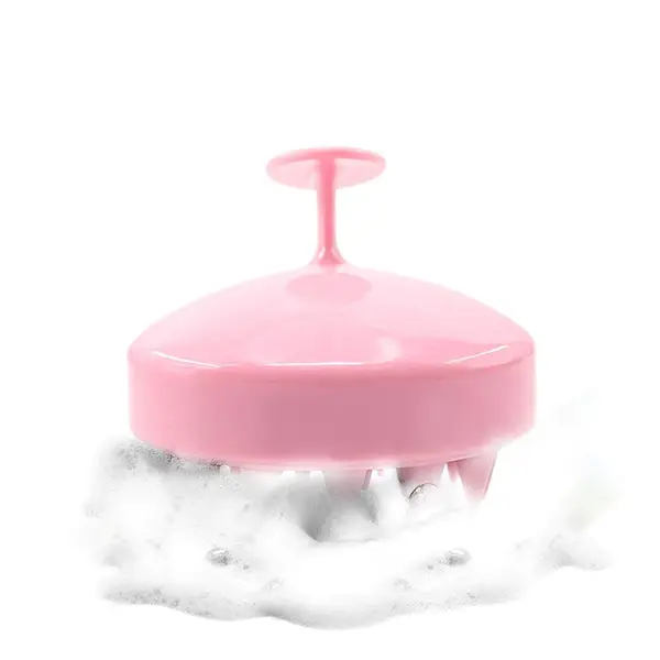 [6099_adj_sili_head_massager] Hair Scalp Adjustable Massager Shampoo Brush,Scalp Shampoo Brush