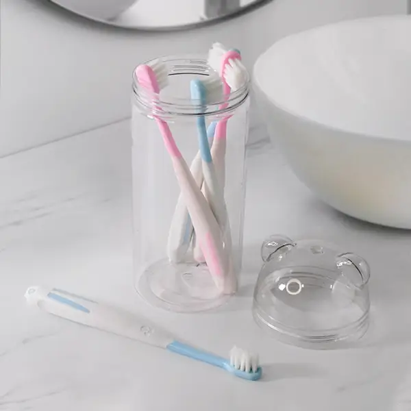[14493_soft_toothbrush_with_box_5pc] Multipurpose Travel-Friendly Toothbrush Holder with 5 Soft Bristle Toothbrushes