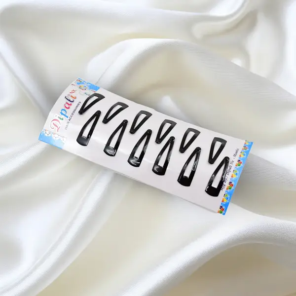 [13336_small_metal_tik_tak_hair_clip_12pc] Metal Tik Tak Hair Clips (12 Pcs Set), Hair accessories