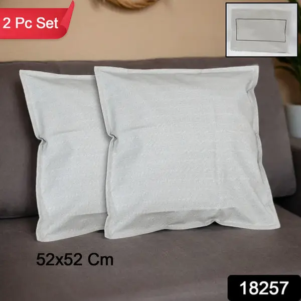 [18257_pillow_cover_2pc_52x52cm] Pillow Covers, Couch Pillows Cover, Soft Decorative Pillow Covers (52 × 52 CM / 1 Pair / 2 Pc)