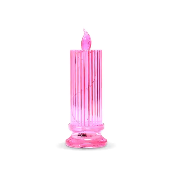 [6243_small_led_candle_light] Big Simple Candles for Home Decoration, Crystal Candle Lights (Multicolor)