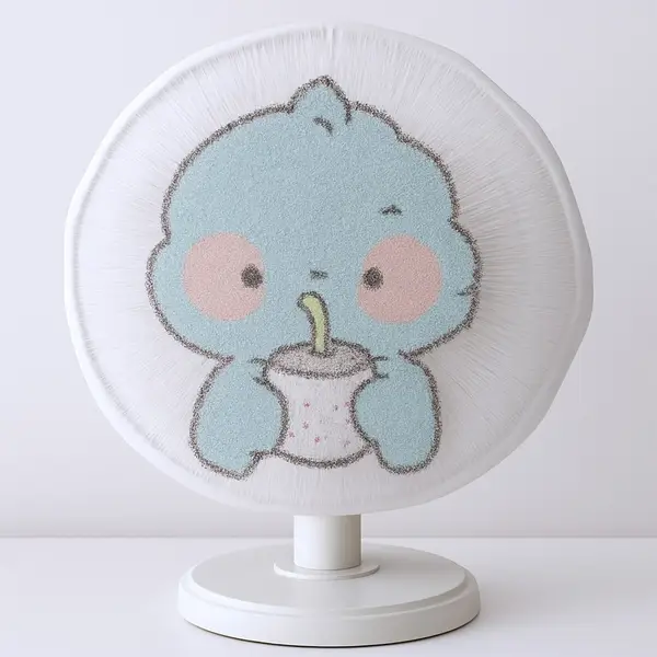 [19276_fabric_mesh_fan_cover_1pc] Cute Cartoon Character Fabric Mesh Fan Cover (1 Pc / Mix Design)