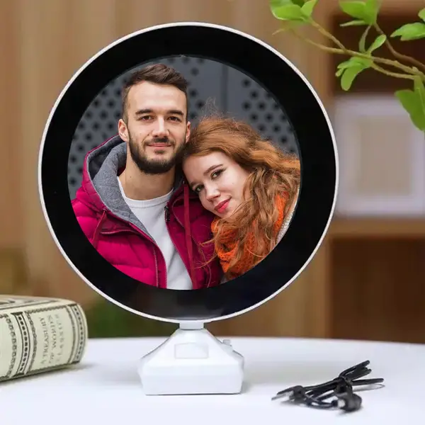 [0860_mirror_light] Plastic 2 in 1 Mirror Come Photo Frame with Led Light