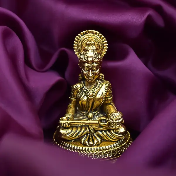 [in Gold Color_brass_devi] Brass Annapurna Devi Idol for Home Decor in Gold Color