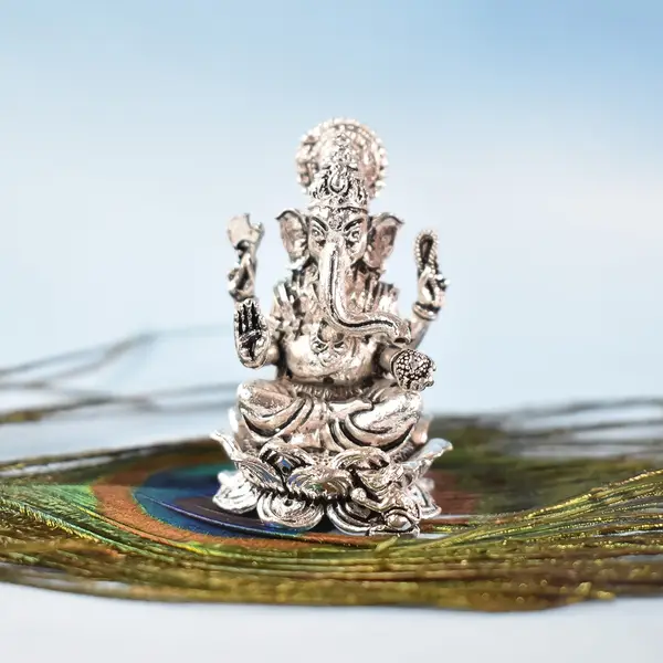 [_detatueor_lord_ganesh_silver_statue_Silverstatue] Lord Ganesh Silver Statue