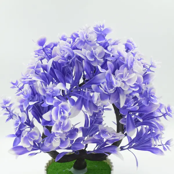 [8790_artificial_flower_pot_no1] Artificial Flower Plant with Cute Pot – Perfect for Home & Office Decor (1 Pc)