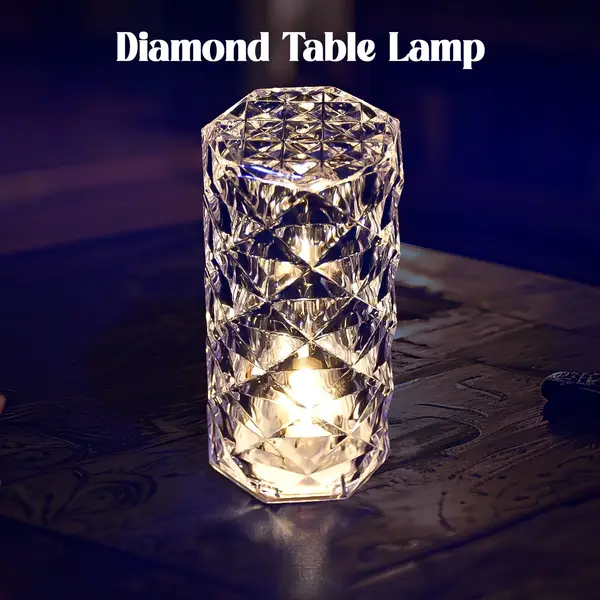[6240_13cm_diamond_candle_light] Diamond table lamp Candles for Home Decoration, Crystal Candle Lights