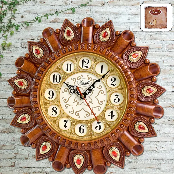 [19119_vintage_wall_clock] Analog Latest Stylish New Models Wall Clock