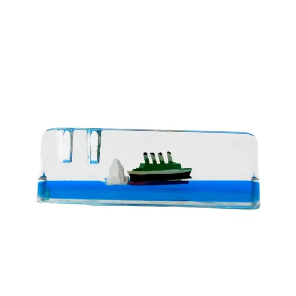 [7589_cruiser_ship_car_desk_decor] Car Interior Dashboard Decoration Floating Water Cruiser Ship (1 Pc)