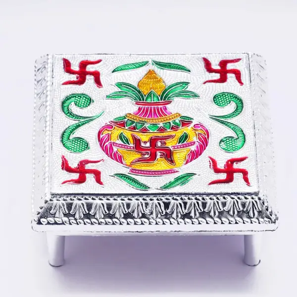 [2234_silver_bajot] Fancy Aluminium Foil Designer Bajot