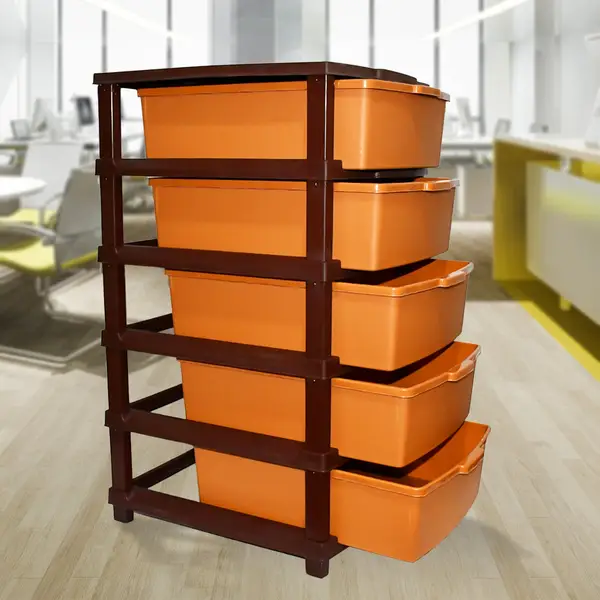 [4311_pla_5layer_premium_storage_drawer] Plastic Premium Home Storage & Organization (5 Layer / 1 Pc)
