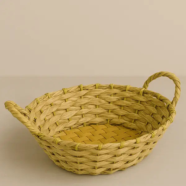 [PT-893otherotherpurposes] Rustwood Oval Basket for Gifting and other purposes