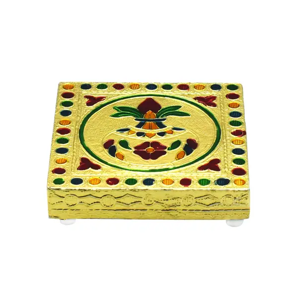 [2512_mini_wooden_bajot] Fancy Wooden Designer Bajot