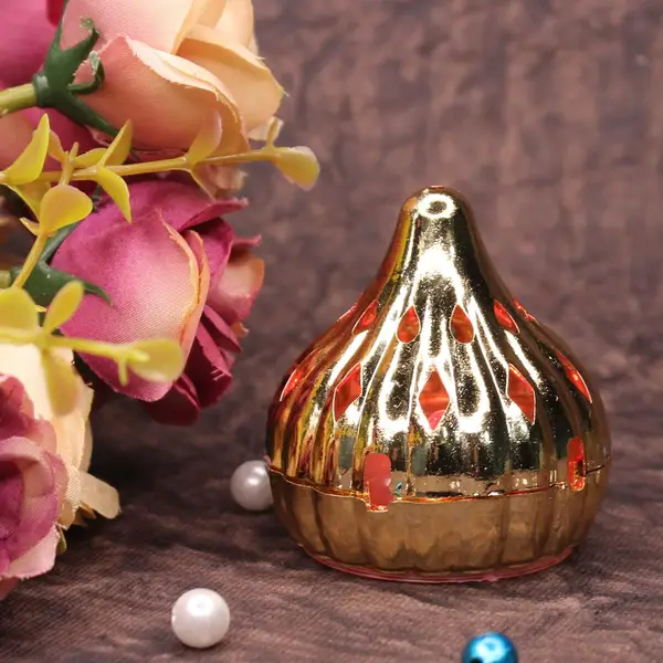 [13624_modak_shape_led_light_1pc] Multicolor Modak Shaped Color Changing LED Light (1 Pc)
