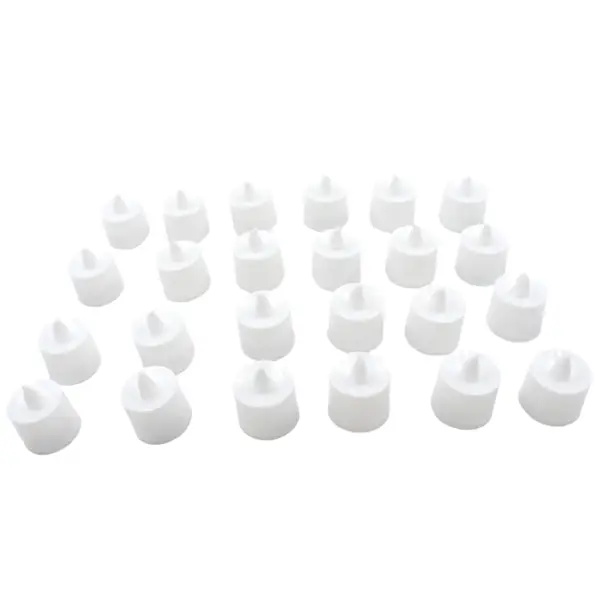 [6463_24pc_multi_color_tealight] Multicolor LED Tealights Candles (24 Pack): Festive Decorations