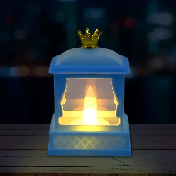 [13518_lantern_lamp_1pc_ktc68] Acrylic Battery Operated Mini Square LED Lantern (1Pc)