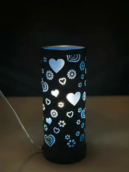 [PT-935_hearts_shape_nano_blue] Blossom Hearts Mood Lamp Blue
