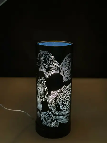 [PT-946_midnight_shape_nano_blue] Midnight Rose Lamp Blue