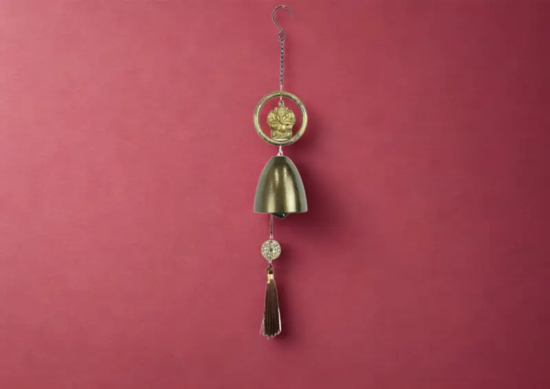 [PT-952_shui_shape_nano_bell] Ganesh Feng Shui Wind Chime Bell