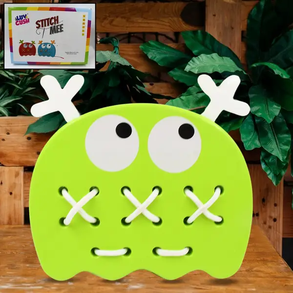 [18040_stitch_mee_puzzle_toy_1pc] Stitch Mee Puzzle Toy, A Stitch of Many Styles Playable Game, Brain Games, Learning Game, Birthday Gift for kid's (1 Pc)