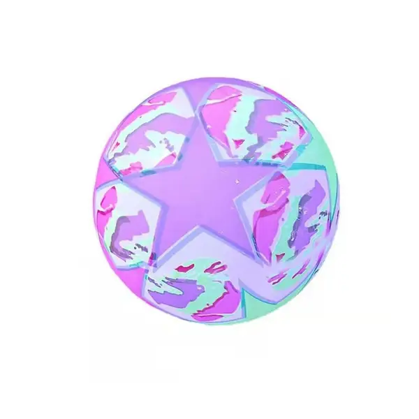 [8056_glowing_bouncy_ball] Bouncy Stress Reliever Fun Play Led Rubber Balls for Kids (1Pc Only)