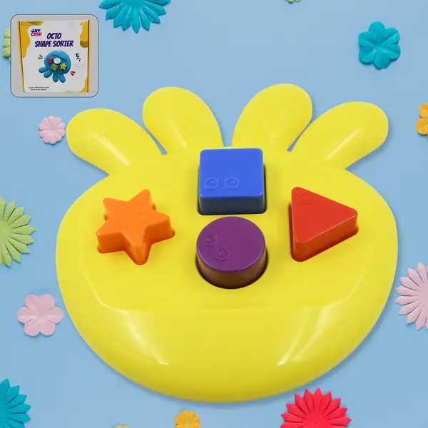 [17992_octo_shape_sorter_1pc] Octo Shape Sorter Toy for Kids’ Learning & Grasping (1 Pc)