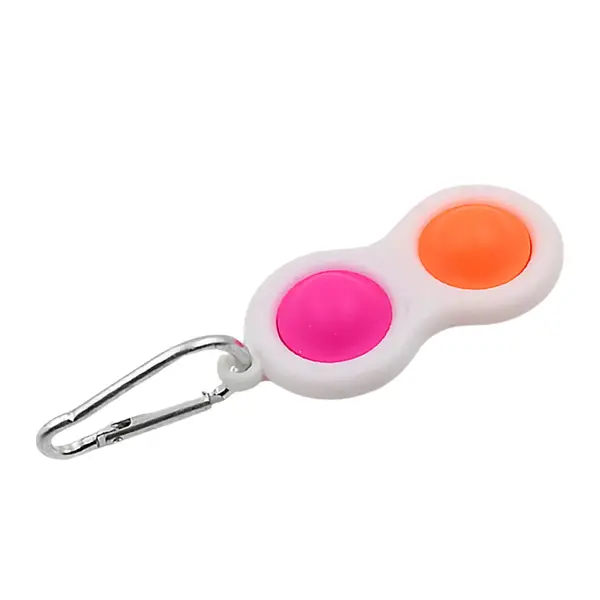 [4850_simple_fidget_keychain] Simple Dimple Fidget Toy Mini Keychain