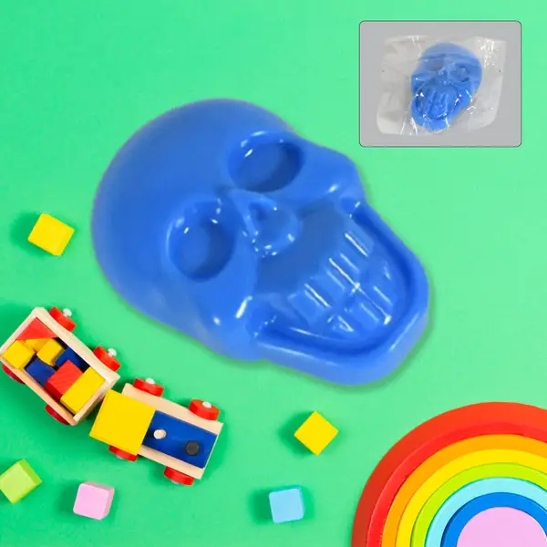[1928_pull_back_skull_atp257] Pull Back Skull Toy, Small DIY Pull Back Skull Toy For Kids