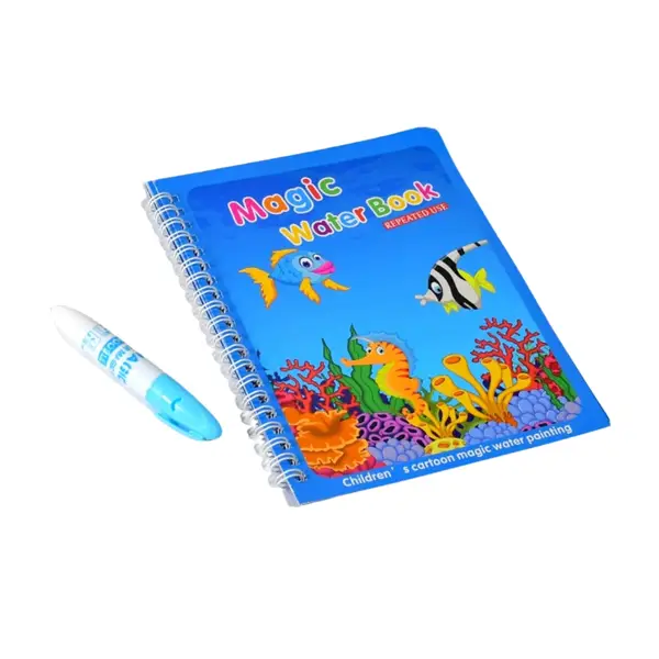 [8091_magic_water_book] Magic Water Quick Dry Book Water Coloring Book Doodle with Magic Pen Painting Board