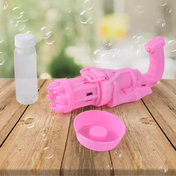 [8028_gatling_bubble_gun] 8-Hole battery operated Bubbles Gun Toys for Boys and Girls