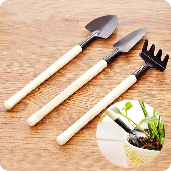 [1598_3pc_toy_garden_tool] Kid's Garden Tools Set of 3 Pieces (Trowel, Shovel, Rake)