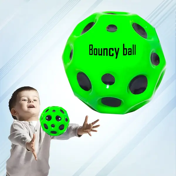 [18139_rubber_super_bouncy_ball_1pc] Rubber Super Bouncy Coral Star Anti Stress Ball Multicolor (1 Pc)