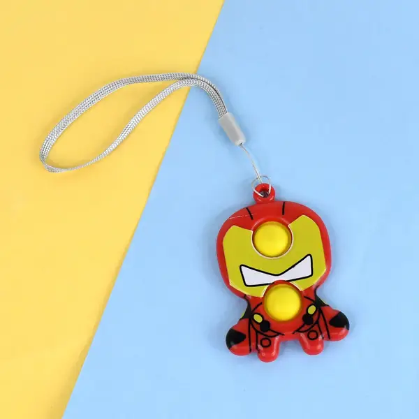 [19272_mini_push_pop_bubble_keychain_1pc] Creative Cartoon Style Mini Push Pop Bubble Keychain (1 Pc)