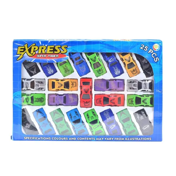 [8058_25pc_super_car] Super Racer Power Car Set (Set of 25Pcs)