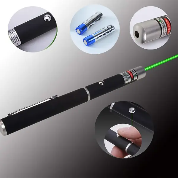 [8981_laser_pointer_pen_with_batteries] High-Power Laser Pointer Pen with 2 AA Batteries (1 Set)